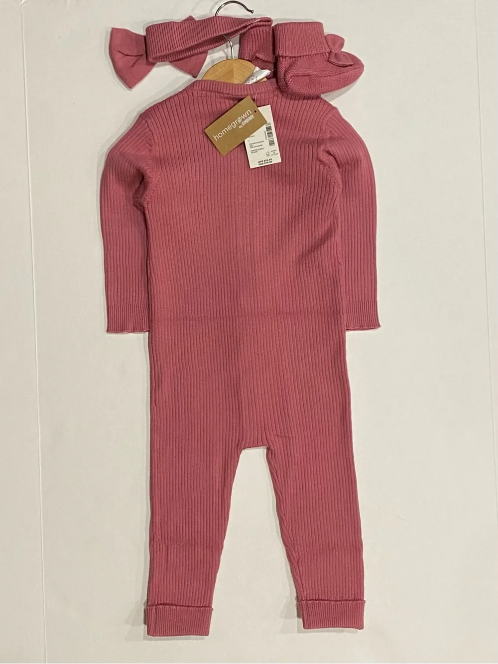 Gymboree Baby Girl ‘Take Me Home’ Mauve Romper Set Size 18-24 Months